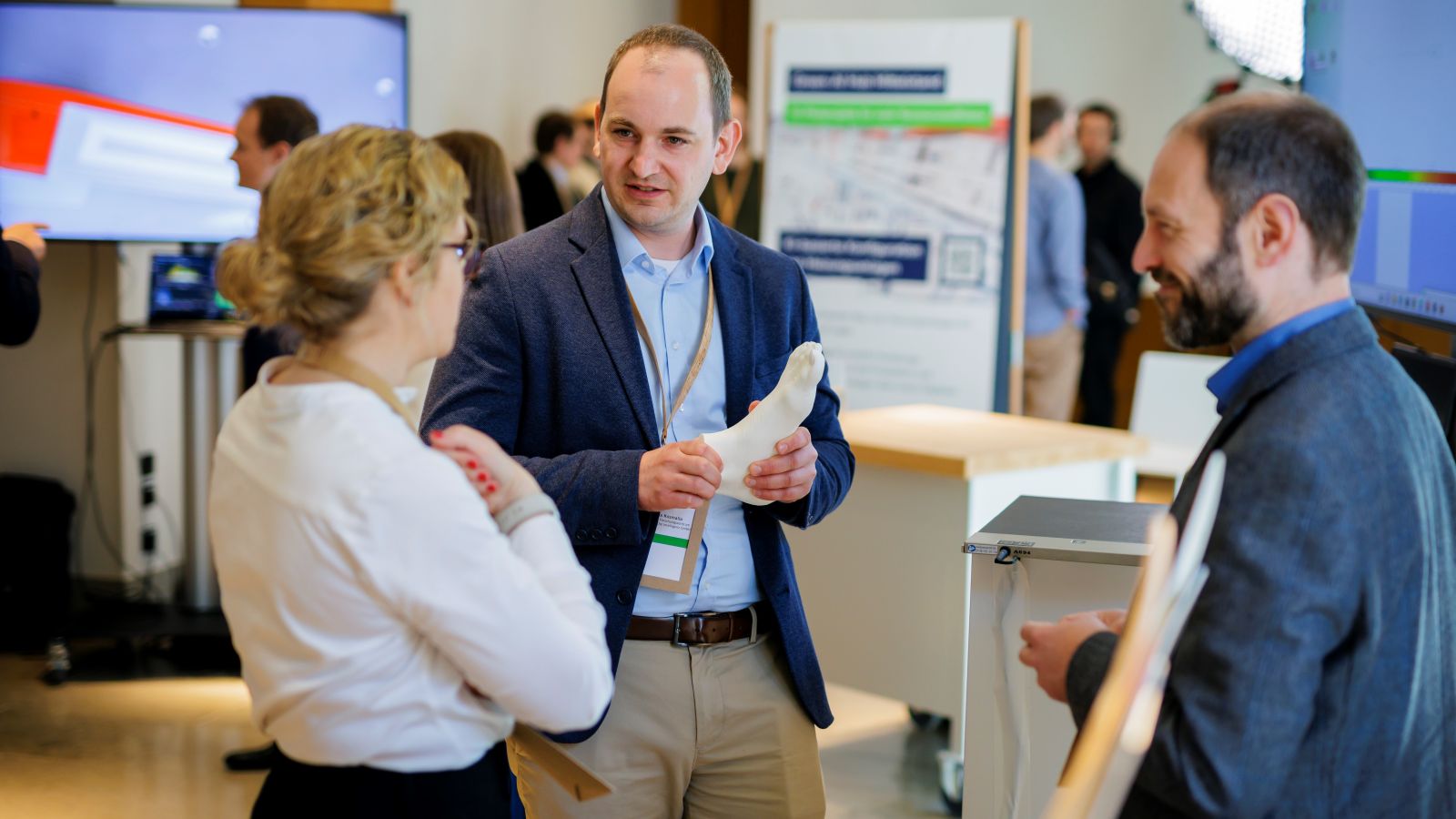 Präsentation neue Fußsohle der Johann Herges GmbH.