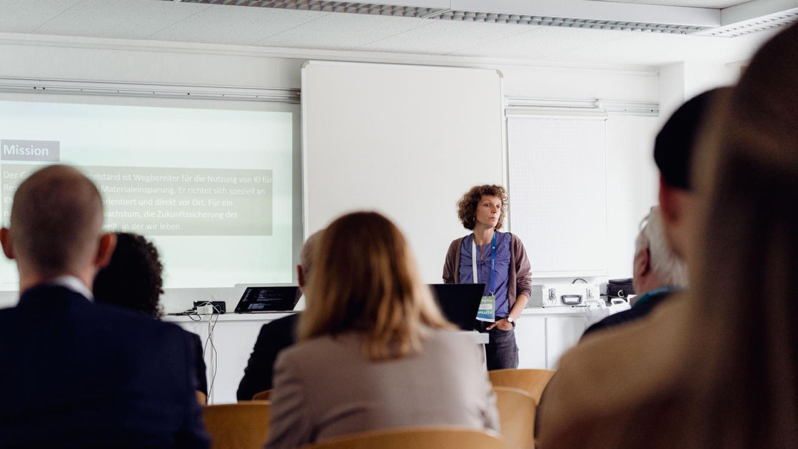 Antje Klemichen vom Green-AI Hub Mittelstand beim DigiDay 2024 in Hagen
