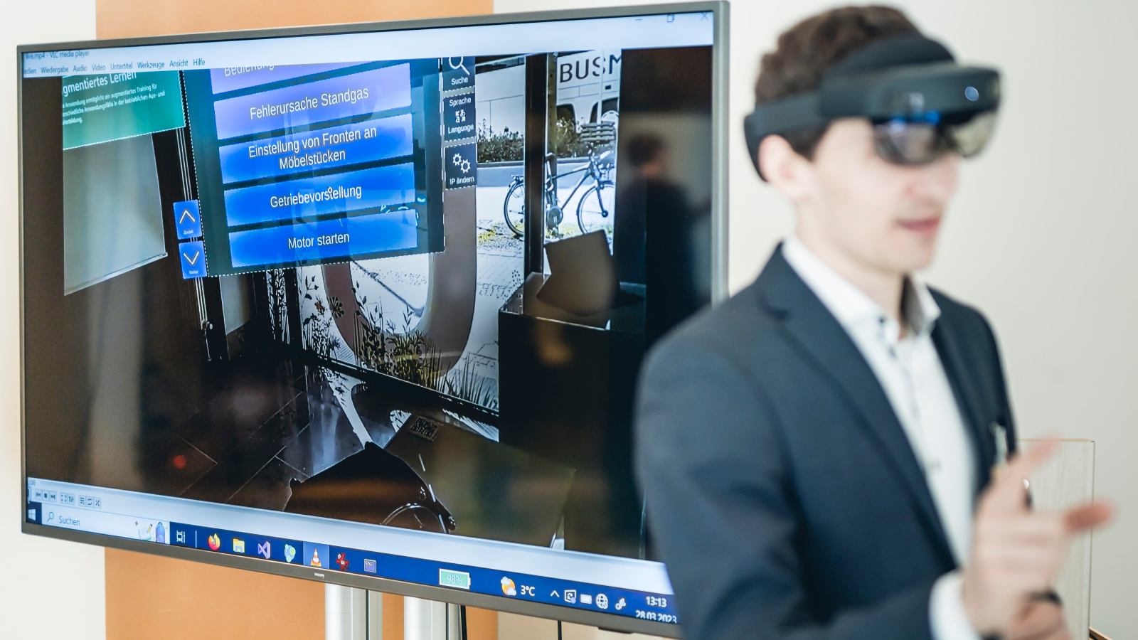 Nutzung einer Augmented Reality Brille